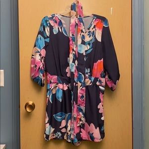 Floral print romper